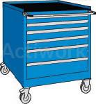 SERVANTE D'ETABLI H 815 MM - TIROIRS : 2 X 150 + 2 X 75 + 2 X 50 MM