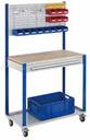[CM06A001-C] PUPITRE MOBILE PANNEAU PERFORE L 1000 MM - 1 TIROIR