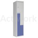 [CR04K014-M] VESTIAIRE 2 CASES EN Z SUR PIEDS