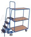 [CL51A013-CA] 🚚CHARIOT DE PREPARATION COMMANDES 3 PLATEAUX 985 X 605 MM