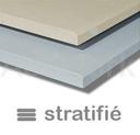 [CM01G001-H] Plateau stratifié - 1600 x 800 mm - chant avant arrondi