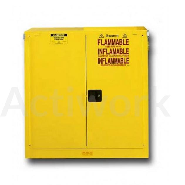 ARMOIRE POUR PRODUITS INFLAMMABLES - 113 L FERMETURE AUTOMATIQUE