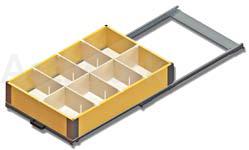 TIROIR TOLE POUR REHAUSSE / LISSES 200 KG 70% - 800 x P 1200 MM