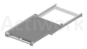 [CR34C003-ZF] FOND TOLE POUR TIROIR A PALETTES  800 X 1200 MM POUR LISSES DE RACK