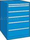 [CM04A003-F] ARMOIRE A TIROIRS H 1000 MM - 54 X 27 U - 6 TIROIRS EXTRACTION TOTALE
