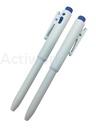 [CS74A002-L3] STYLO DETECTABLE STD ENCRE VERTE AVEC CLIP CORPS BLANC