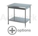 OPTIONS POUR TABLES INOX