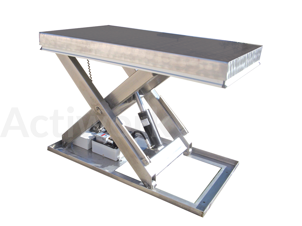 Table élévatrice mobile électrique INOX 100 kg 