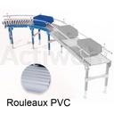 CONVOYEURS A ROULEAUX - PVC ELEMENT COURBE 90°