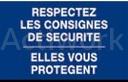 [CS71D014-A] PANNEAUX D'AFFICHAGE DE CONSIGES DE SECURITE - 330 X 200 - RIGIDE