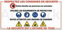 [CS71D014-D] PANNEAUX D'AFFICHAGE CONSIGNES DE SECURITE - 960 X 480 MM - RIGIDE