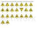 [CS71D002-A] TRIANGLE D'AVERTISSEMENT DANGER -100 - RIGIDE
