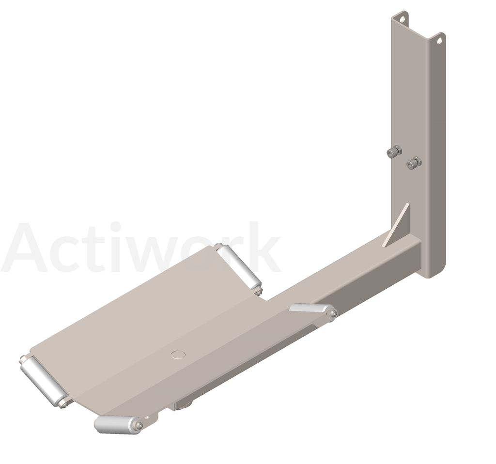 BERCEAU INOX ROTATIF 360° AVEC ROULEAUX D'EXTREMITE POUR ACTILIFT+ 80