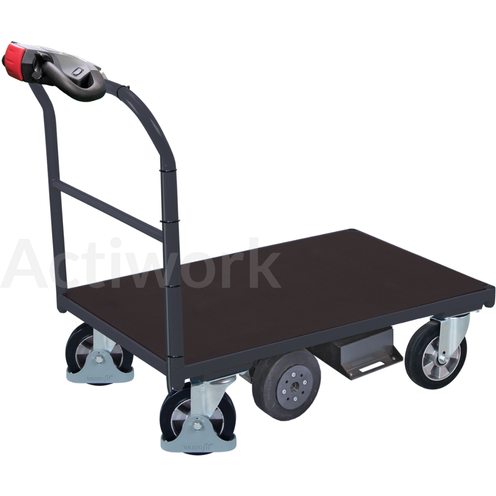 Chariot électrique B-Well ergonomique plateau antidérapant - Capacité 1000 Kg - 1025x700mm
