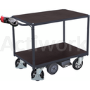 [CL51C006-BL] Chariot électrique B-Well ergonomique 2 plateaux antidérapants - Capacité 1000 Kg - 995x700mm