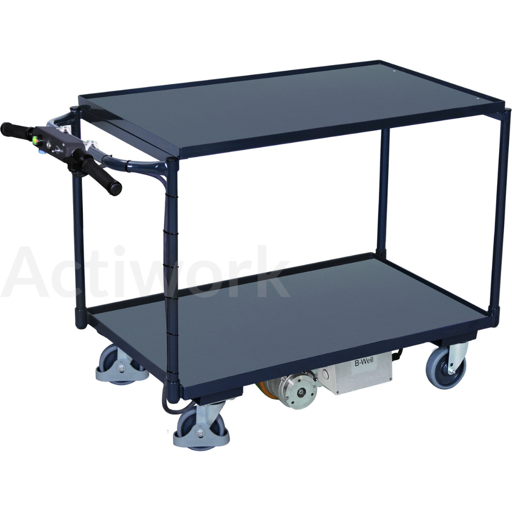 BW600 Chariot motorisé 500 kg - 2 plateaux bois 1200 x 800 mm