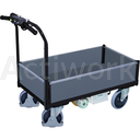 [CL51C006-CO] Chariot électrique B-Well ergonomique 2 ridelles bois - Capacité 500 Kg - 1260x740mm