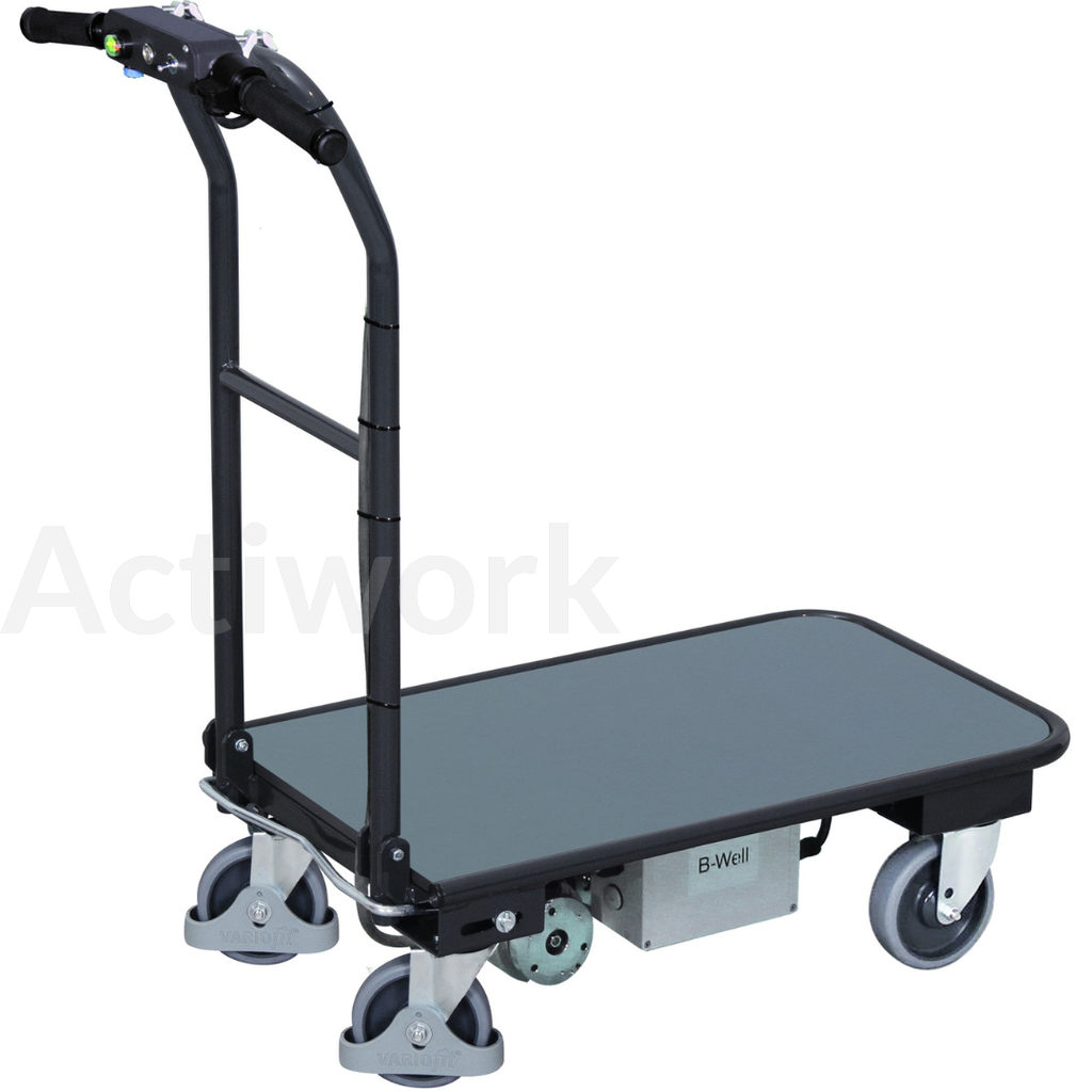 Chariot motorisé B-Well métal ergonomique à dossier rabattable - Capacité 250 kg