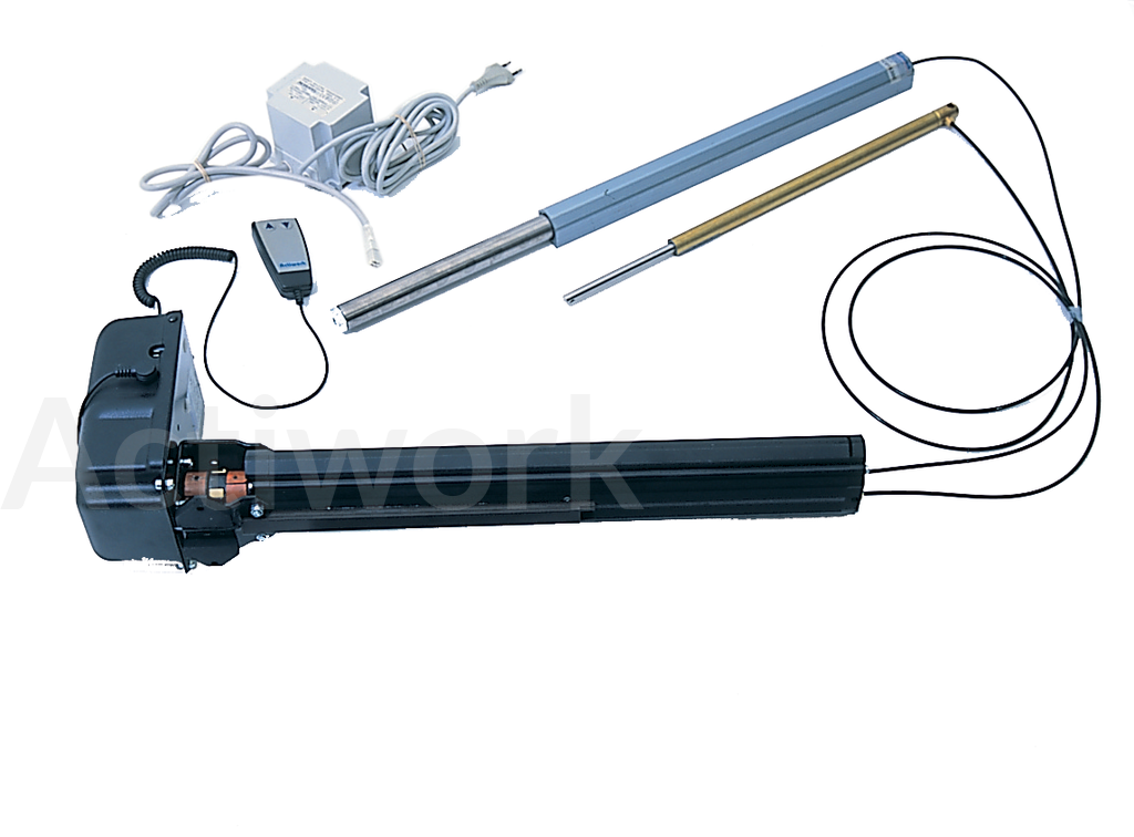 KIT 6 VERINS AUTOGUIDES ELECTRIQUES COURSE 400 MM CHARGE 400 KG