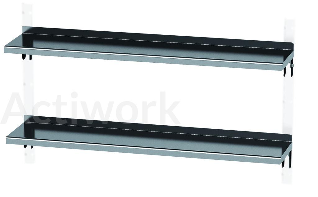 ETAGERE INOX REGLABLE EN HAUTEUR - P 300 MM