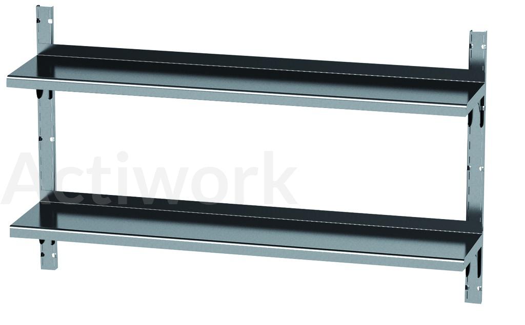 ETAGERE INOX REGLABLE EN HAUTEUR - P 400 MM
