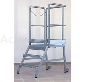 ESCABEAU ROULANT INOX 3 MARCHES