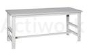 [CM03A001-F] ETABLI BASIC REGLABLE AVEC TRAVERSE REPOSE-PIEDS 2000 X 800 MM