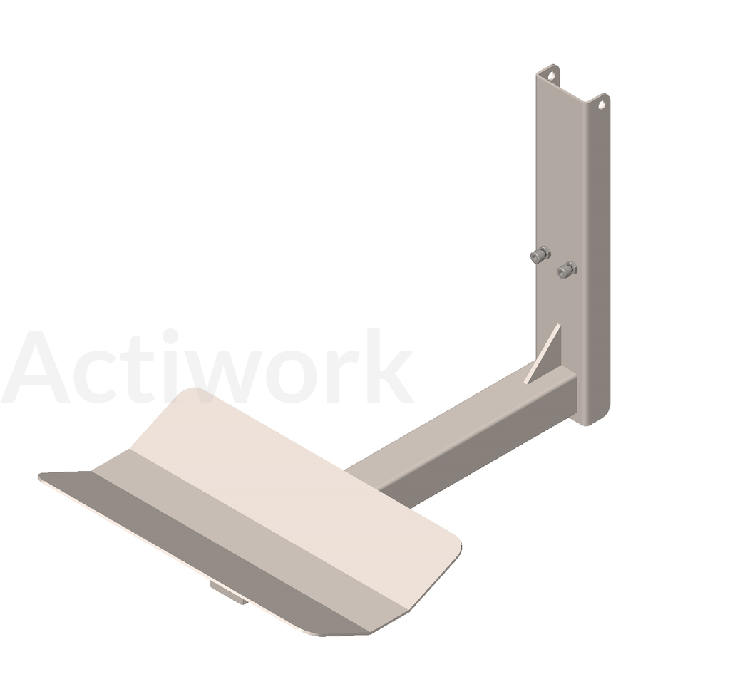 BERCEAU INOX FIXE TRANSVERSAL SANS ROULEAUX D'EXTREMITE - ACTILIFT+ 80
