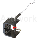 [CL51D800CONF-A1] ACCESSOIRE TM15 : Crochet chape (Ø Axe sp)