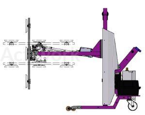 OPTION BASCULEMENT 180 ° POUR MANIPULATEUR MOBILE SEMI-ELECTRIQUE BL55G009-A