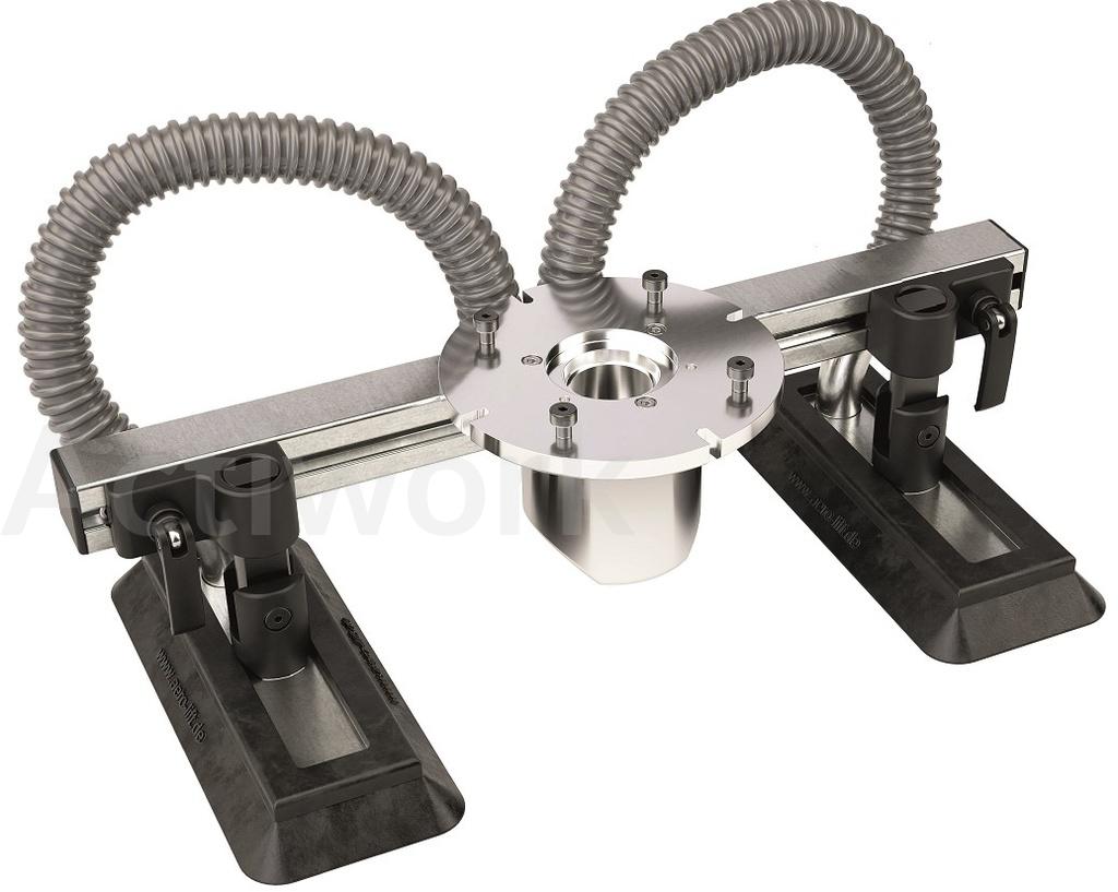 VENTOUSE CARTONS DOUBLE PATINS 110 x 300 MM - POUR MANIPULATEUR SOUS VIDE A MAIN UNIQUE