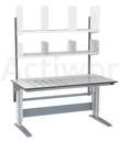 [CM01J005-G] Poste d'emballage électrique 1600 x 800 mm - plateau à billes